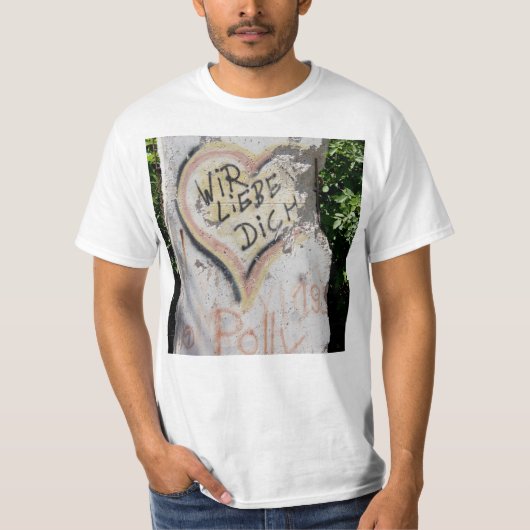 T-shirt Mur de Berlin - Nous vous aimons (Devant)