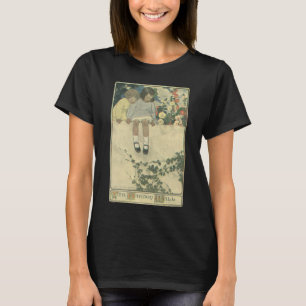 T-shirt Mur de jardin Jessie Willcox Smith, Enfants vintag
