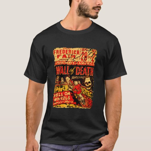T-shirt Mur de la Mort Montrer Motorcycle  (Devant)