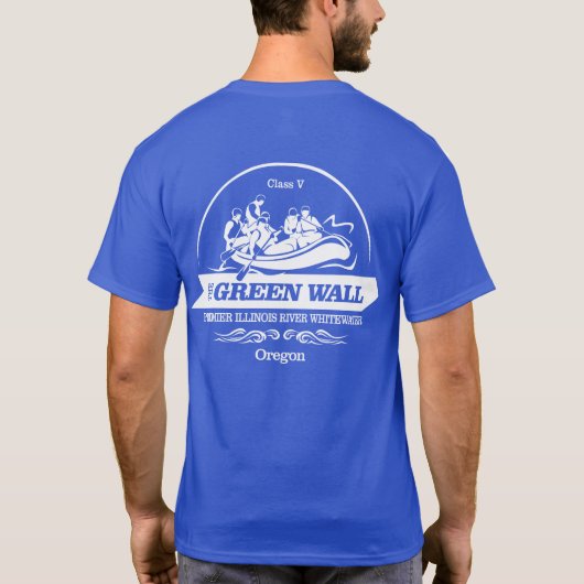 T-shirt Mur verte (rafting 2) (Dos)