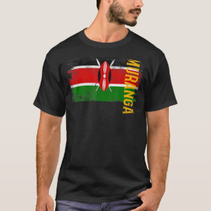 T-shirt Muranga Kenya Drapeau Pour Kenyans Hommes Femmes E