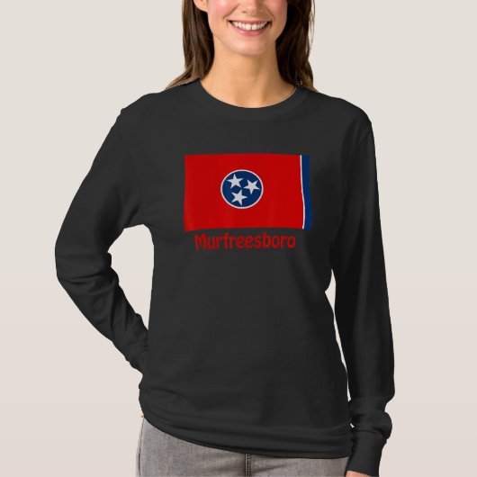 T-shirt Murfreesboro Tennessee Usa Drapeau Souvenir (Devant)