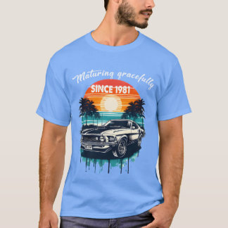 T-shirt Mûrissant avec grâce depuis 1981 Carrière classiqu