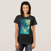 T-shirt Murmures de l'étang aux carpes koï (Devant entier)