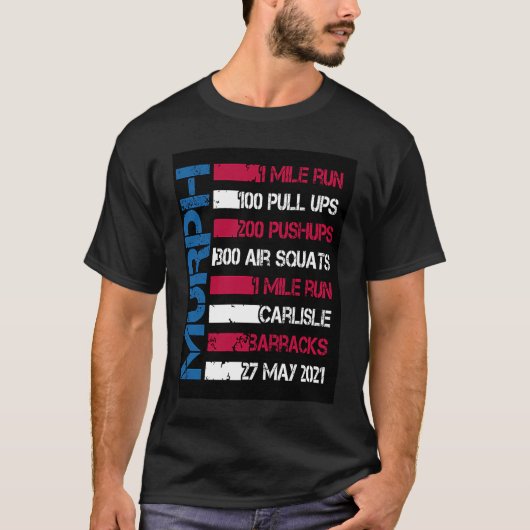 T-shirt Murph 2021 American Workout Challenge Memorial Day (Devant)