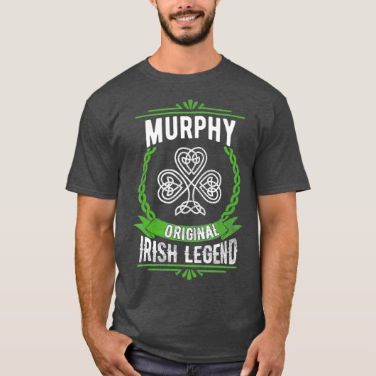 T-shirt Murphy Name Jour de la Saint Patrick Irish Legend (Devant)