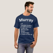 T-shirt MURRAY Définition Nom personnalisé Drôle cadeau (Devant entier)