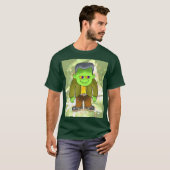 T-shirt Murray le monstre sur Green (Devant entier)