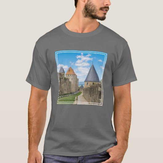 T-shirt Murs médiévaux de Carcassonne (Devant)