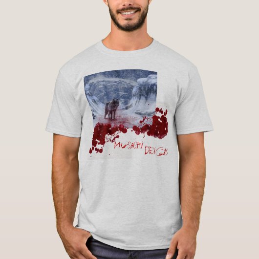 T-shirt Musashi conçoit le loup (Devant)