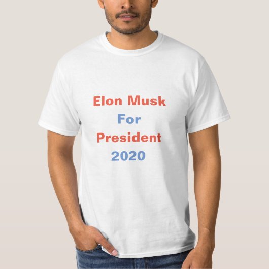 T-shirt Musc d'Elon pour le Président Shirt (Devant)