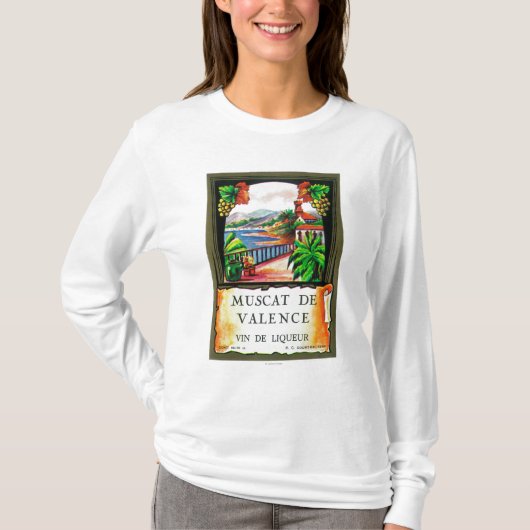 T-shirt Muscat De Valence Wine LabelEurope (Devant)