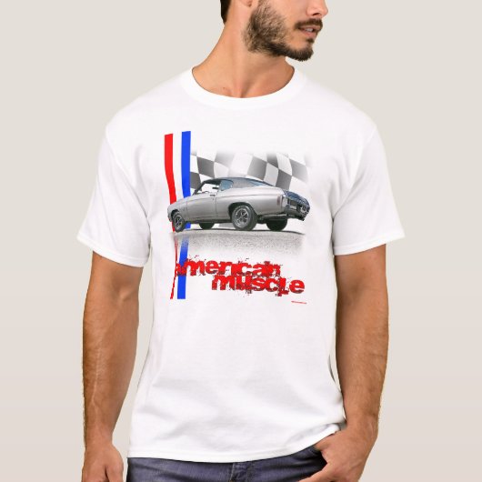 T-shirt Muscle 1970 d'Américain de Chevrolet Chevelle (Devant)