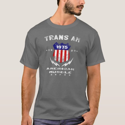 T-shirt Muscle 1975 américain du transport AM v3 (Devant)