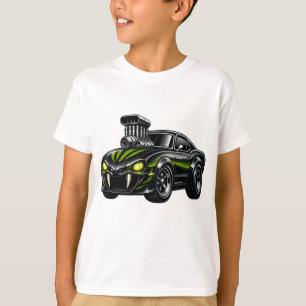 T-shirt Muscle Car Suralimenté aux Yeux de Serpent