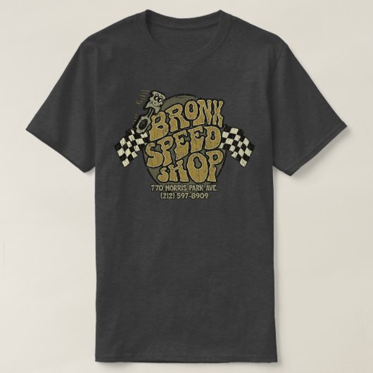 T-shirt Muscle Cars Bronx Speed Shop 1966 (Design devant)