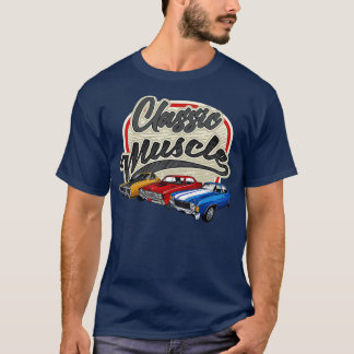T-shirt Muscle classique voiture Moteur Pièces de voiture 