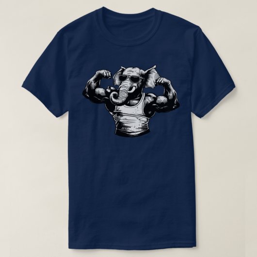 T-shirt Muscle des éléphants (Design devant)