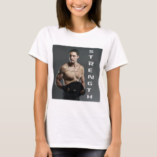T-shirt Muscle Homme Force Ascenseur Poids Gym entraînemen