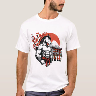 T-shirt Muscle Horse Warrior – Japanese Fuji Torii Art