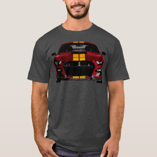 T-shirt Muscle moderne Mustang rouge foncé