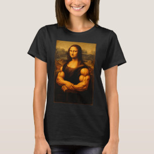 T-shirt Muscle Mona Lisa Bodybuilder Poids Gymnase Et