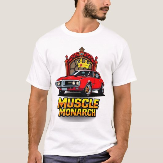 T-shirt Muscle Monarch 1968 Pontiac Firebird (Devant)
