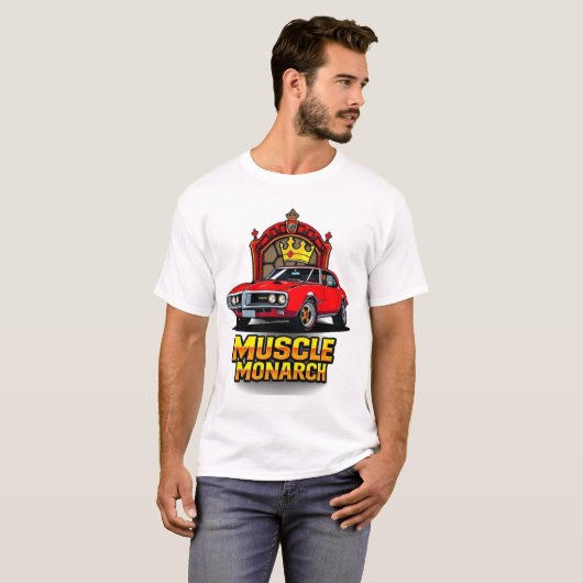 T-shirt Muscle Monarch 1968 Pontiac Firebird (Devant entier)