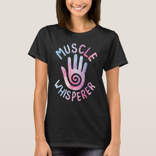 T-shirt Muscle Whisperer Healing Hands Massage Thérapiste  (Devant)
