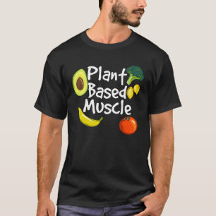 T-shirt Muscles à base de plante Vegan Fitness