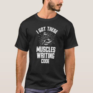T-shirt Muscles Drôle Du Logiciel De Codage Logiciel De Lo