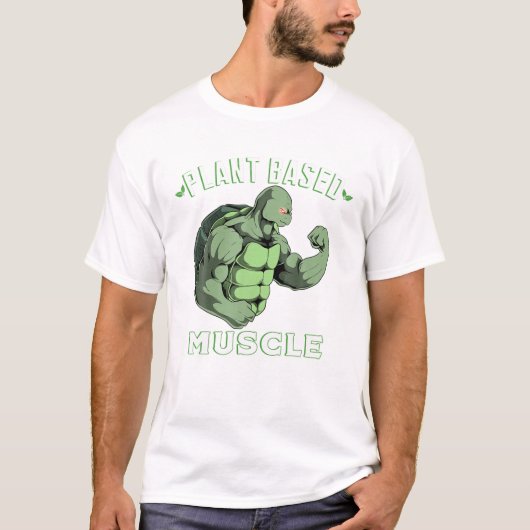 T-shirt Muscles plantes Tortoise Turtle Powerlifter Wo (Devant)