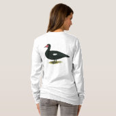 T-shirt Muscovy Drake noir (Dos entier)