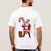 T-shirt Muscular Santa Flexing! Winking Claus & Sweet Holi (Dos)