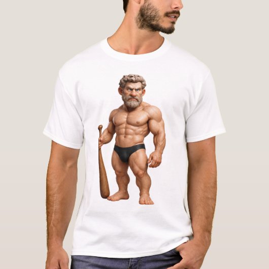T-shirt Muscular Warrior Unique Design  (Devant)