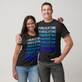 T-shirt Musculation Text Powerlifting (Unisexe)