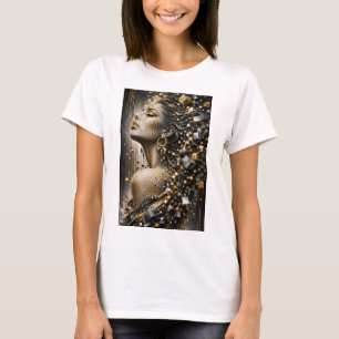 T-shirt Muse Fragmentée Dorée Luxe 3D