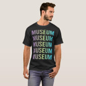 T-shirt Musée bleu violet (Devant entier)