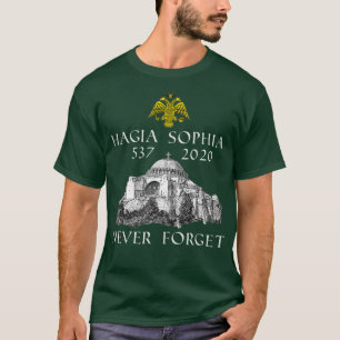 T-shirt Musée de l'église Sainte-Sophie Icônes byzantines 