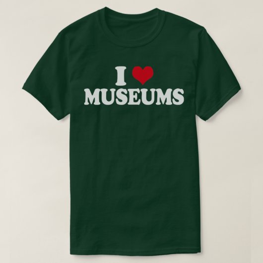 T-shirt Musée I Love Musées (Design devant)