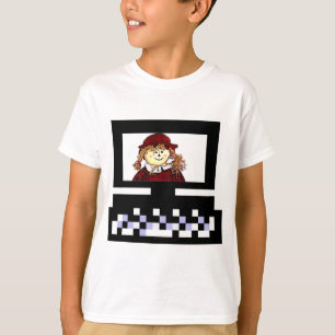 T-shirt MUSEUM Série Artiste Images Computer StrawGirl