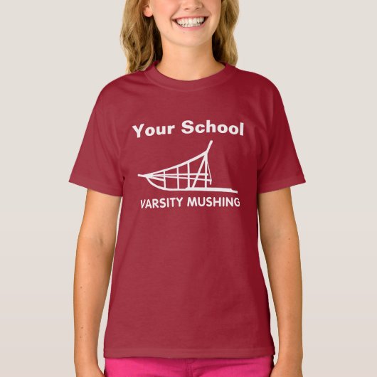 T-shirt Mushing universitaire (Devant)