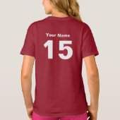 T-shirt Mushing universitaire (Dos)