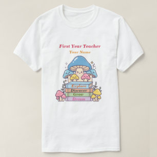 T-shirt Mushroom Bookish Histoire de style de week-end a