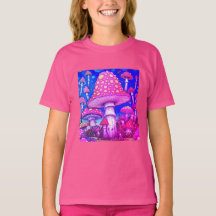 Mushroom City-Colorful Champignons Rouges + Jaunes