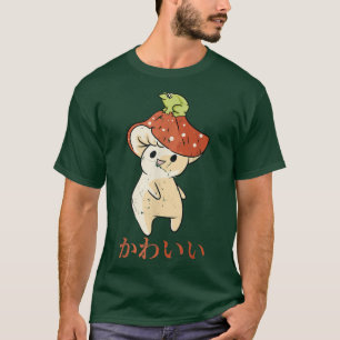 T-shirt Mushroom - Cute Kawaii Anime Frog - Japonais Aesth