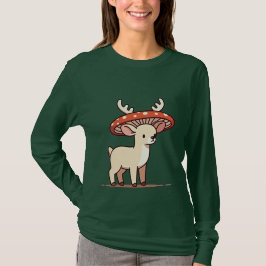 T-shirt Mushroom Deer (Devant)