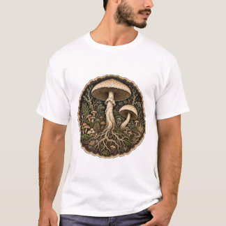 T-shirt Mushroom Forest Art Woodland Fungi
