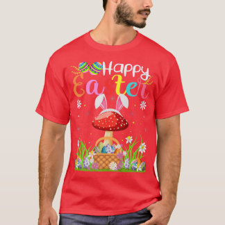 T-shirt Mushroom Fruit Bunny Egg Hunting Funny Mushroom Ha
