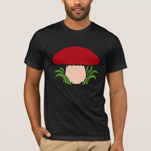 T-shirt Mushroom Simple Beautiful Cap Fungi Nature Food (Devant)